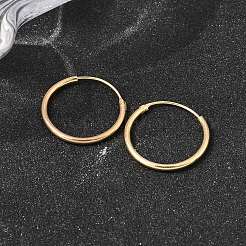 Brass Hoop Earrings&nbsp;EJEW-G474-01G-03