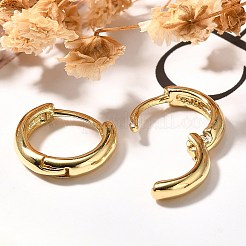 Rack Plating Ring Brass Hoop Earrings for Women&nbsp;EJEW-C125-09G