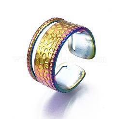 304 Stainless Steel Wide Cuff Ring&nbsp;RJEW-N038-078