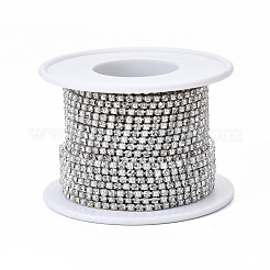 Brass Rhinestone Strass Chains&nbsp;CHC-T011-SS6.5-01S