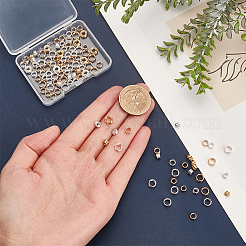 120Pcs 6 Styles Brass Split Rings&nbsp;KK-BC0012-97