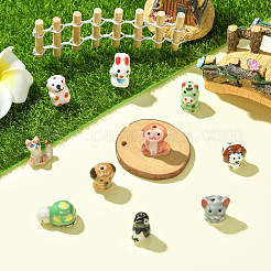 11Pcs 11 Styles Handmade Printed Porcelain Beads&nbsp;PORC-CJ0001-26