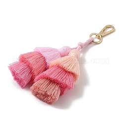 Handmade Macrame Nylon Thread Pendant Decorations&nbsp;HJEW-P019-12G-02