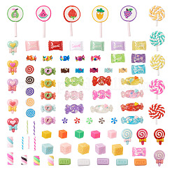 180Pcs 18 Style Resin Cabochons&nbsp;CRES-FW0001-02