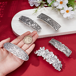 5Pcs 5 Styles Alloy Clip Hair Barrettes&nbsp;PHAR-PH0001-17