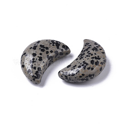 Moon Shape Natural  Dalmatian Jasper Healing Crystal Pocket Palm Stones&nbsp;X-G-T132-001