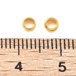 Brass Crimp Beads&nbsp;KK-S509-01G-05