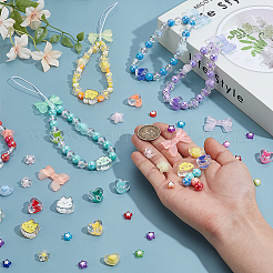 DIY Acrylic Beads & Nylon Thread Pendant Decorations Making Kits&nbsp;DIY-AR0004-23