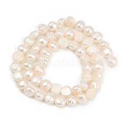 Natural Cultured Freshwater Pearl Beads Strands&nbsp;PEAR-P064-19G-04A