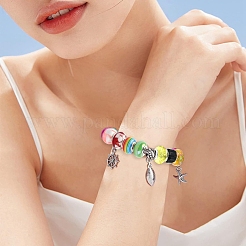 15 Colors Resin European Beads&nbsp;RESI-YW0001-91