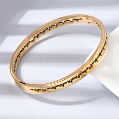 304 Stainless Steel Hinged Bangles&nbsp;BJEW-D408-24G
