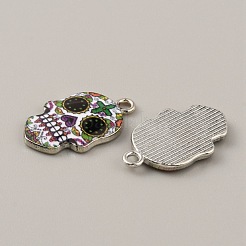 Alloy Enamel Pendants&nbsp;FIND-CJC0015-09L