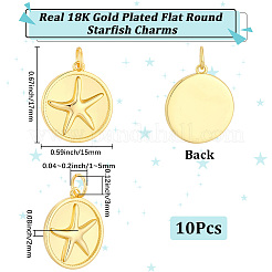 10Pcs Brass Pendants&nbsp;KK-BBC0027-97