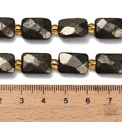 Natural Gold Pyrite/Golden Pyrite Beads Strands&nbsp;G-F833-D01-01