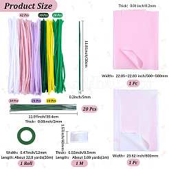 DIY Bouquet Twist Stick Making Kits&nbsp;AJEW-SC0032-05