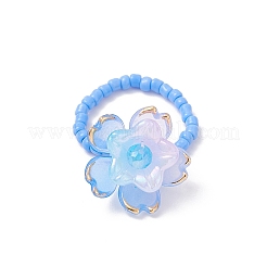 4Pcs Glass Finger Rings&nbsp;RJEW-TA00213