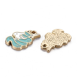 Alloy Enamel Pendants&nbsp;ENAM-N055-012A-NR