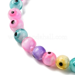 Handmade Evil Eye Lampwork Beads Strands&nbsp;LAMP-G164-09B