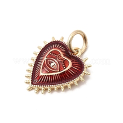 Brass Enamel Pendants&nbsp;LS-KK-H253-04G