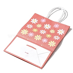 Rectangle with Sunflower Pattern Paper Gift Bags&nbsp;LS-CARB-L012-01C