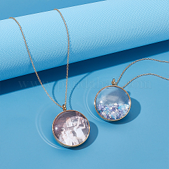 2Pcs 304 Stainless Stee Locket Pendants&nbsp;STAS-UN0064-13G