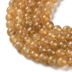 Natural Yellow Garnet Beads Strands&nbsp;G-Z129-C01-8mm-02