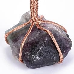Natural Gemstone Chips and Fluorite Pedestal  Display Decorations&nbsp;G-S282-02