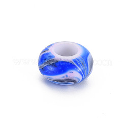 Opaque Acrylic European Beads&nbsp;MACR-S308-01B