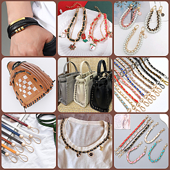 10M Folding Glitter PU Leather Cord&nbsp;OCOR-GF0004-11D