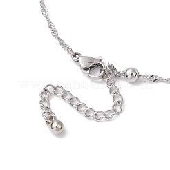 304 Stainless Steel Singapore Chain Anklets&nbsp;AJEW-AN00646