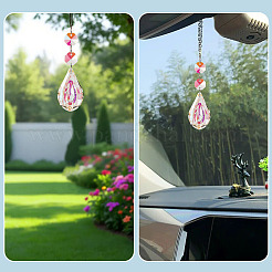 3Pcs Crystal Glass Hanging Sun Catcher&nbsp;AJEW-TADJ0001-08D