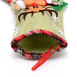 Reindeer Cloth Hanging Christmas Stocking&nbsp;HJEW-SZC0004-19