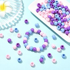 180Pcs 3 Colors Opaque Acrylic European Beads Beads&nbsp;SACR-FS0001-53