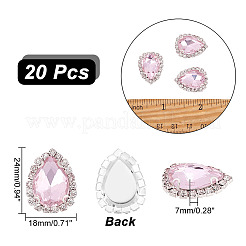 AHADEMAKER 20Pcs Sew on Rhinestone&nbsp;FIND-GA0002-58