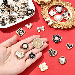 80Pcs 20 Styles Enamel Resin Cabochons&nbsp;CRES-SP0001-07