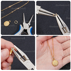 Brass Twister Clasps&nbsp;KK-BBC0025-17A-G