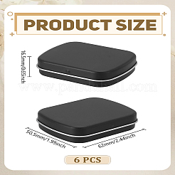 6Pcs Tinplate Storage Boxs&nbsp;CON-LP0001-57C