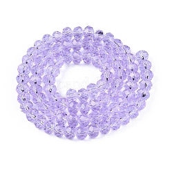 Transparent Glass Beads Strands&nbsp;GLAA-T023-6mm-B01