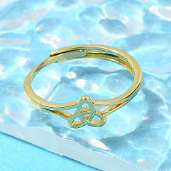 Brass Adjustable Rings for Women&nbsp;RJEW-R005-05G