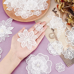 AHADEMAKER 20Pcs 10 Style Sew on Computerized Embroidery Polyester Clothing Patches&nbsp;PATC-GA0001-05