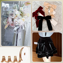 Flat Velvet Ribbon&nbsp;OCOR-WH0078-123C