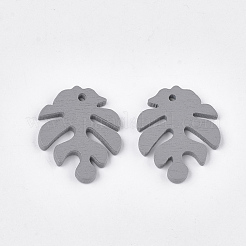 Painted Poplar Wood Pendants&nbsp;WOOD-T021-11A
