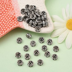 Brass Rhinestone Spacer Beads&nbsp;X-RB-A014-Z8mm-01B-NF