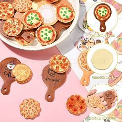 50Pcs 10 Style Resin Imitation Pizza&nbsp;FIND-CJ0004-34
