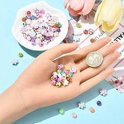 5 Styles Opaque & Transparent Craft Acrylic Beads&nbsp;MACR-YW0003-48A