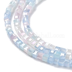 Gradient Color Electroplate Glass Bead Strands&nbsp;GLAA-E042-05-B04