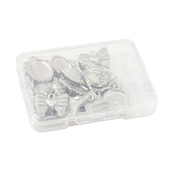 24Pcs 6 Styles Alloy Enamel Pendants&nbsp;ENAM-FS0002-65P