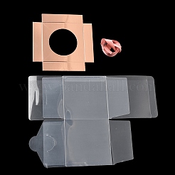 Transparent PET Cupcake Packing Boxes with Paper Base&nbsp;PL-CBA0AB9-01C