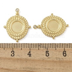 Ion Plating(IP) 304 Stainless Steel Pendant Cabochon Settings&nbsp;STAS-B075-26G