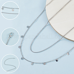 2Pcs Iron Waist Body Chain&nbsp;AJEW-WH20019-21P